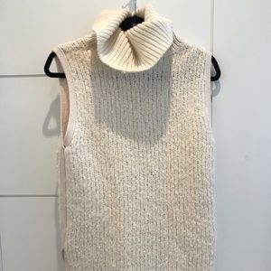 Rag & Bone Sleeveless Turtleneck, Ivory